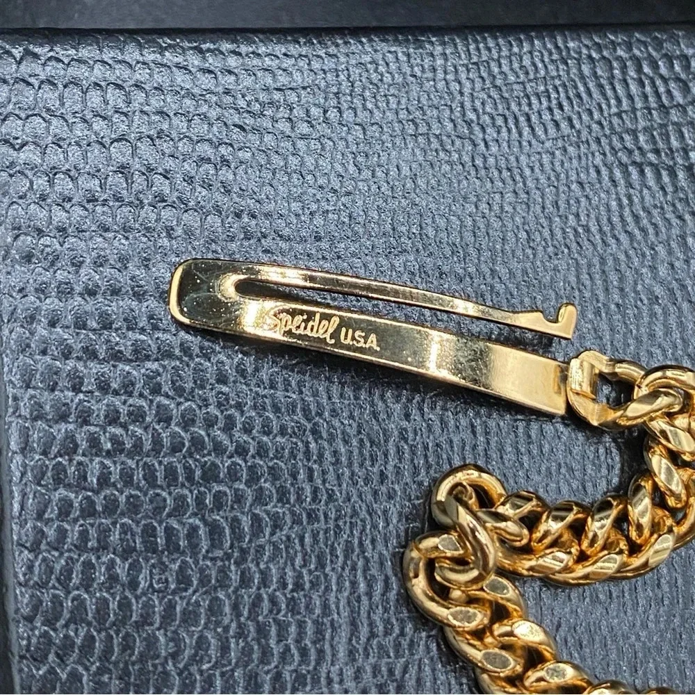 Speidel Gold Plated ID Bracelet Engraved Susie with Wide Cable Link Chain